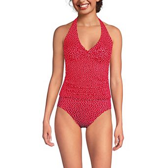 Women's Lands' End Twist Halter Tankini Swim Top