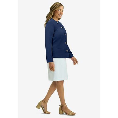 Jessica London Women's Plus Size Bi-Stretch Lady Jacket