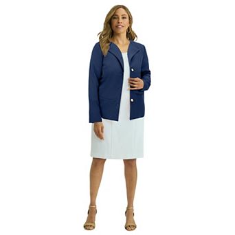 Jessica London Women's Plus Size Bi-Stretch Lady Jacket