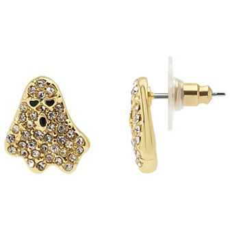 LC Lauren Conrad Gold Tone Ghost Post Earrings
