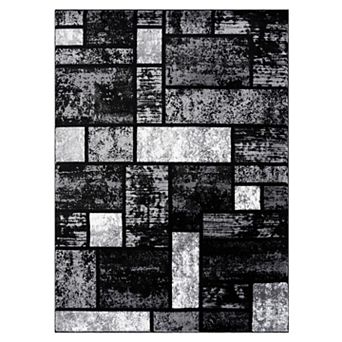 Luxe Weavers Geometric Color Block Modern Area Rug