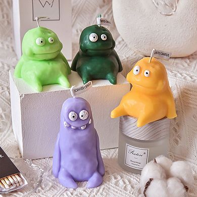 Ventray Home Mudman Shaped Scented Candle, Big Mud Monster Soy Wax Candle