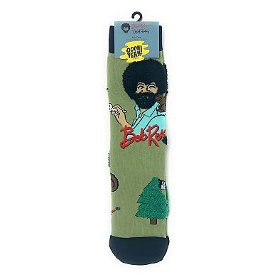 Women's Crew Socks - Painting Bob Ross