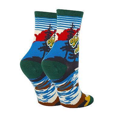 Women's Crew Socks - Smokey Mountain
