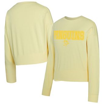 Women's Concepts Sport Yellow Pittsburgh Penguins Tonal Pullover Sweatshirt