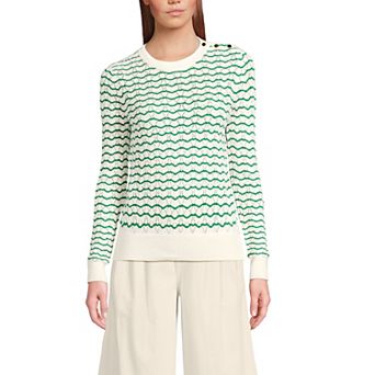 Women's Lands' End Modern Crew Sweater