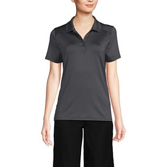Women's Lands' End Short Sleeve Feminine Fit Rapid Dry Polo Shirt