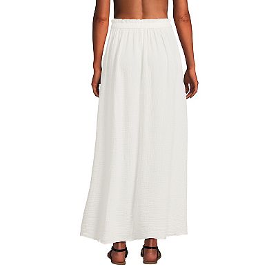 Women's Lands' End Maxi Swim Cover-Up Skirt