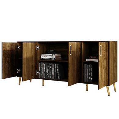 Glam Wood Sideboard