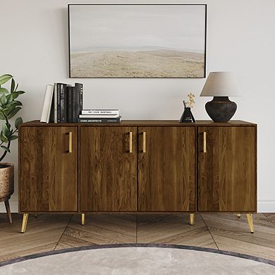 Glam Wood Sideboard