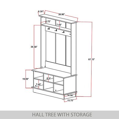 Hall Tree With Bench
