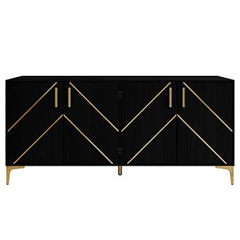 Glam Wood Sideboard