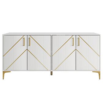 Glam Wood Sideboard