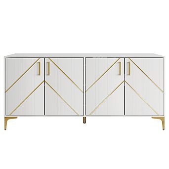 Glam Wood Sideboard