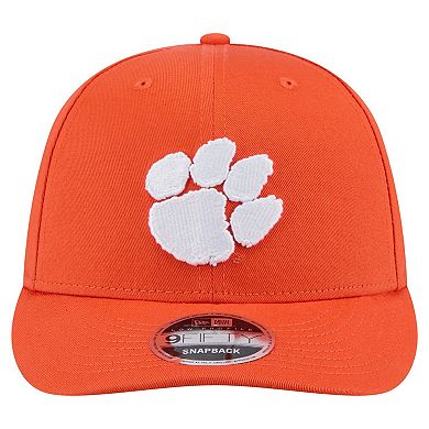 Men's New Era Orange Clemson Tigers Low Profile 9FIFTY Snapback Hat