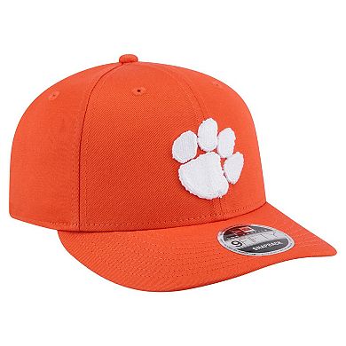 Men's New Era Orange Clemson Tigers Low Profile 9FIFTY Snapback Hat