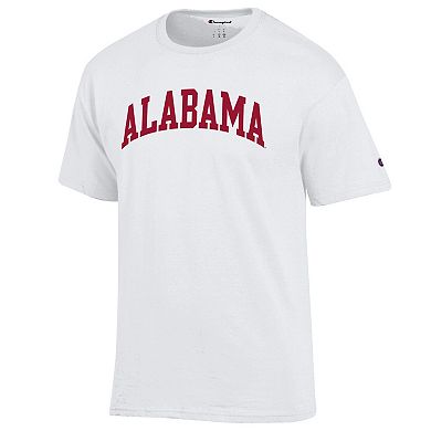 Men's Champion White Alabama Crimson Tide Basic Arch T-Shirt
