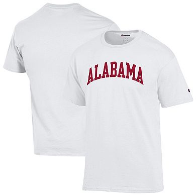 Men's Champion White Alabama Crimson Tide Basic Arch T-Shirt