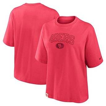 Women's Nike Scarlet San Francisco 49ers Glory Arch Boxy T-Shirt