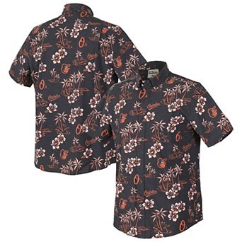 Men's�Reyn Spooner Black Baltimore Orioles Kekai Performance Button-Up Top