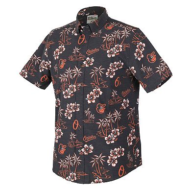 Men's Reyn Spooner Black Baltimore Orioles Kekai Performance Button-Up Top