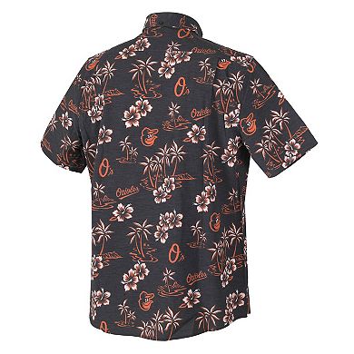 Men's Reyn Spooner Black Baltimore Orioles Kekai Performance Button-Up Top