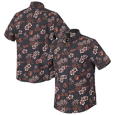 Men's Reyn Spooner Black Baltimore Orioles Kekai Performance Button-Up Top