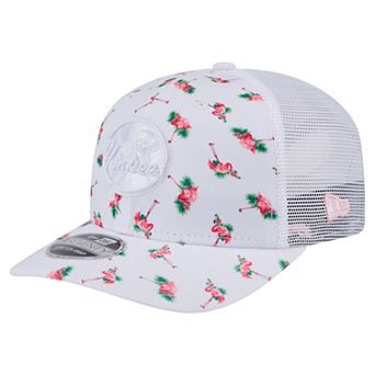 Men's New Era White New York Yankees Flamingo Mesh Back 9SEVENTY Stretch-Snap Hat