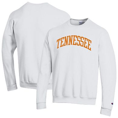 Men's Champion White Tennessee Volunteers Basic Arch Fleece Pullover Sweatshirt