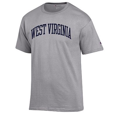 Men's Champion Heather Gray West Virginia Mountaineers Basic Arch T-Shirt