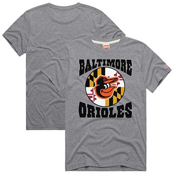 Men's�Homage Gray Baltimore Orioles Hyper Local Tri-Blend T-Shirt
