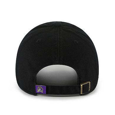 Men's '47 Black ECU Pirates Clean Up Adjustable Hat