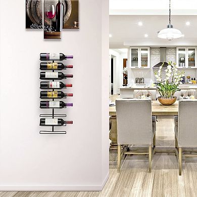 Sorbus 9-Bottle Wine Rack Wall Mounted