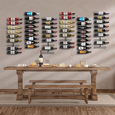 Sorbus 9-Bottle Wine Rack Wall Mounted