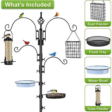 Sorbus Bird Feeding & Bath Station - Attract Feathered Friends with Style