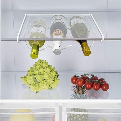 Sorbus Fridge Wine Rack- Refrigerator Bottle Rack Holds 3 Bottles