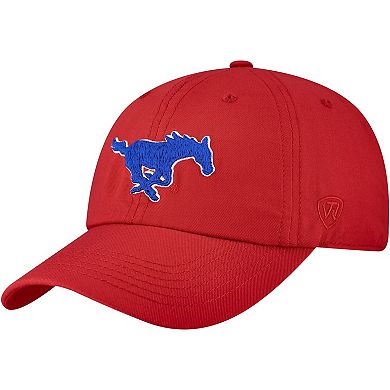 Men's�Top of the World Red SMU Mustangs Staple Adjustable Hat