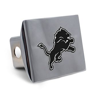 WinCraft Detroit Lions Premium Metal Chrome Hitch Cover