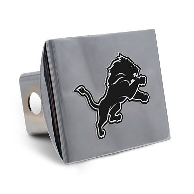 WinCraft Detroit Lions Premium Metal Chrome Hitch Cover