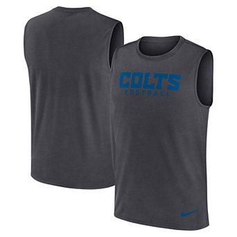 Men's Nike Gray Indianapolis Colts Primetime Legend Performance Muscle Tank Top