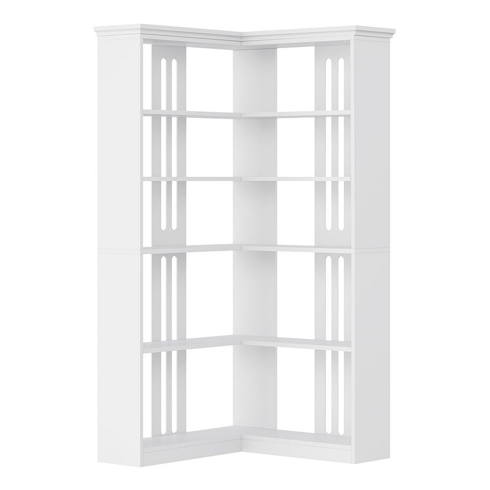 Farmhouse Corner Bookshelf, 72.8