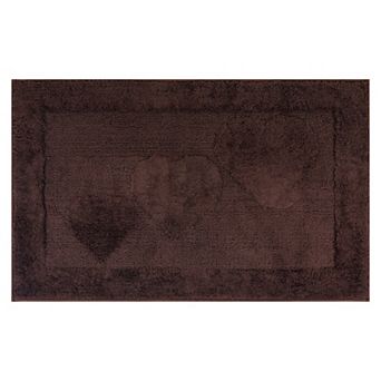 1 pc Heart Pattern Bathroom Rugs Mat, Soft Absorbent Bath Mat Non Slip, Shaggy Bath Carpet 20"x32"