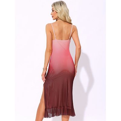 knee length dresses for ladies ever ELYRA|Bodycon Mesh Sleeveless Wedding Guest Dress main image 0