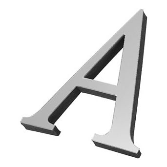 3D Acrylic Alphabet Mirror Wall Stickers, Self-Adhesive Home Decor Letter Sticker for DIY Decoration