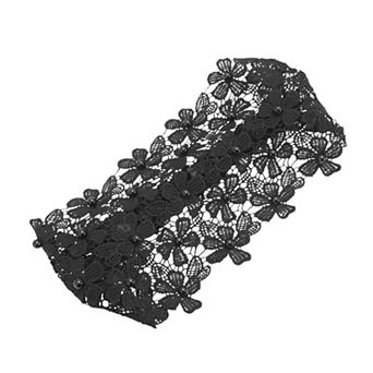 Fashion Faux Pearl Floral Wide Headwrap 1 pc