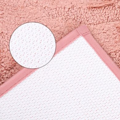 1 Pcs Geometry Pattern Bathroom Rugs Mat, Bath Floor Mat, Non Slip Shaggy Bath Carpet 20" x 32"