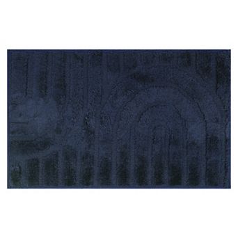 1 pc Geometry Pattern Bathroom Rugs Mat, Bath Floor Mat, Non Slip Shaggy Bath Carpet 20" x 32"