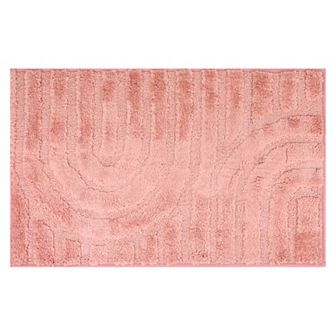 1 pc Geometry Pattern Bathroom Rugs Mat, Bath Floor Mat, Non Slip Shaggy Bath Carpet 20" x 32"
