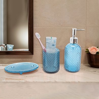1 Set Durable Dot Bathroom Accessories Kit