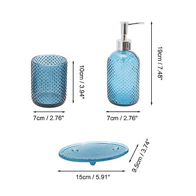1 Set Durable Dot Bathroom Accessories Kit